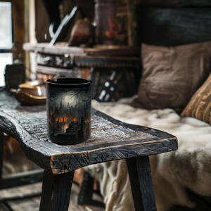 Angelic Desolation Cemetery Mug, Grave Yard Coffee Cup, Gothic Mug, Goth Coffee Mug, Goth Gifts, 15oz Black Mug