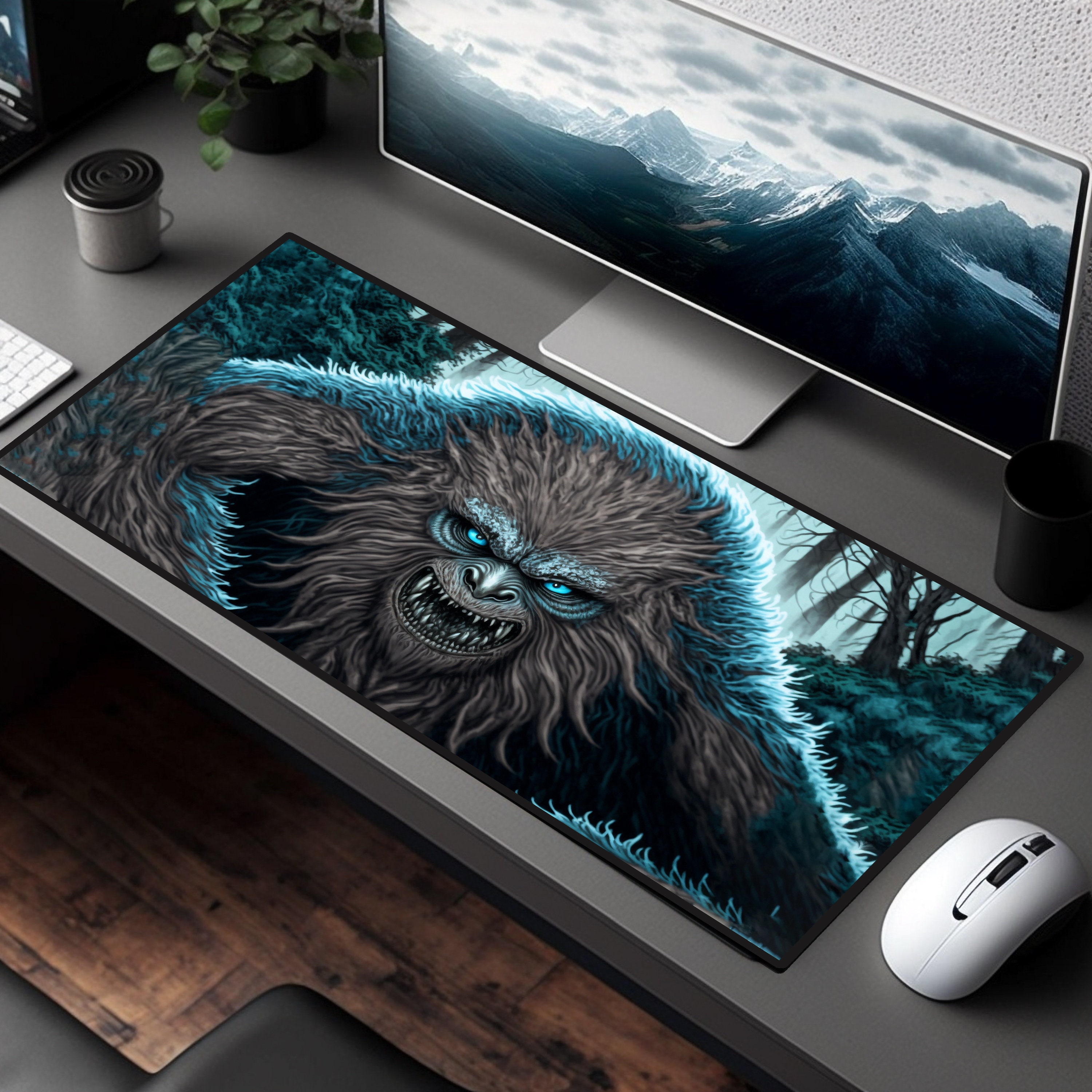 Discover Sasquatch Gaming Desk Mat Gaming Desk Mats