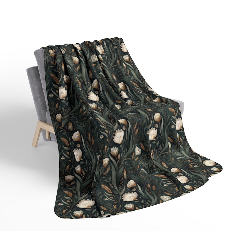 SagesOfThePast William Morris Fleece Blanket - Thumbnail 4