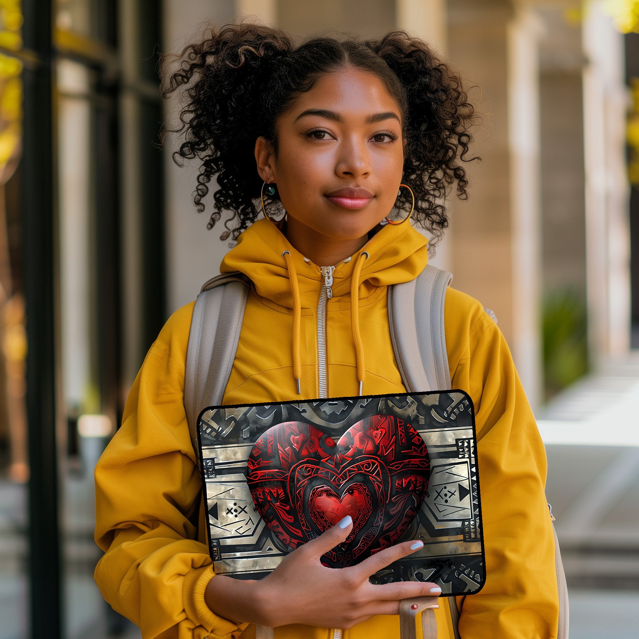 Aztec Heart Laptop and iPad Sleeve