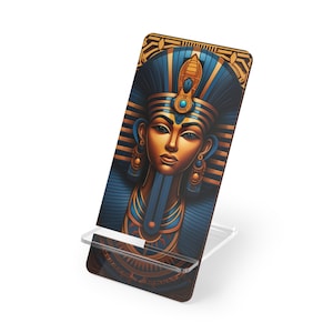 Egyptian Queen Pharoah Cute Phone Stand, iPhone Display Stand, Phone Desk Stand, Phone Desk Display, Cell Phone Stand