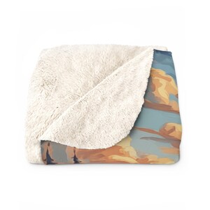 Red Fox on Springtime Hillside Morning - Warm and Cozy Fleece Throw Blanket - Available in 2 Sizes - Housewarming Gift image 3