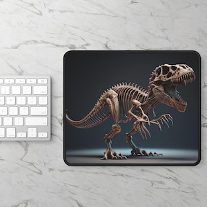 T-Rex Kleines Mauspad, Dinosaurier Mousepad für Gamer, Einzigartiges Schreibtischzubehör, Geschenk für Nerds, Home Office Decor