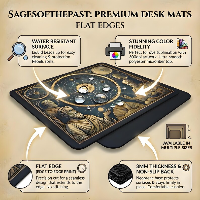Enchanted Caverns Desk Mat Mousepad, Mystic Desk Decor, Magical Mouse Pad, Mood Calming Keyboard Mat, Computer Desk Pad image 12
