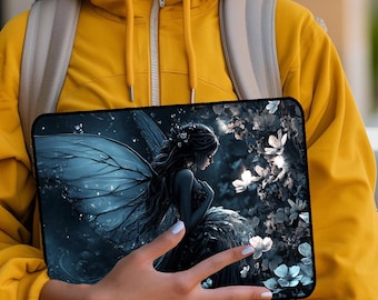 Cute Goth Ferry Computer Gear - Goth Laptop Sleeve - Dark Romanticism iPad Sleeve - Goth Gifts - Goth Computer Case