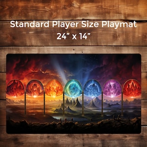 Portalscape - 24&quot;X14&quot; Custom Table Top Gaming Playmat ,   Playmat