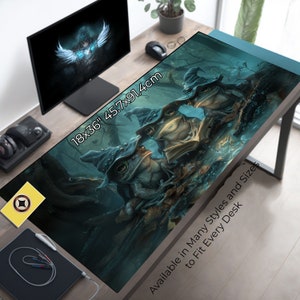 Enchanted Frog Council - Custom Playmat for Table Top Gamers & dnd Fans, Trading Card Gamers - Gift for Gamer, TCG, CCG, RPG Gifts
