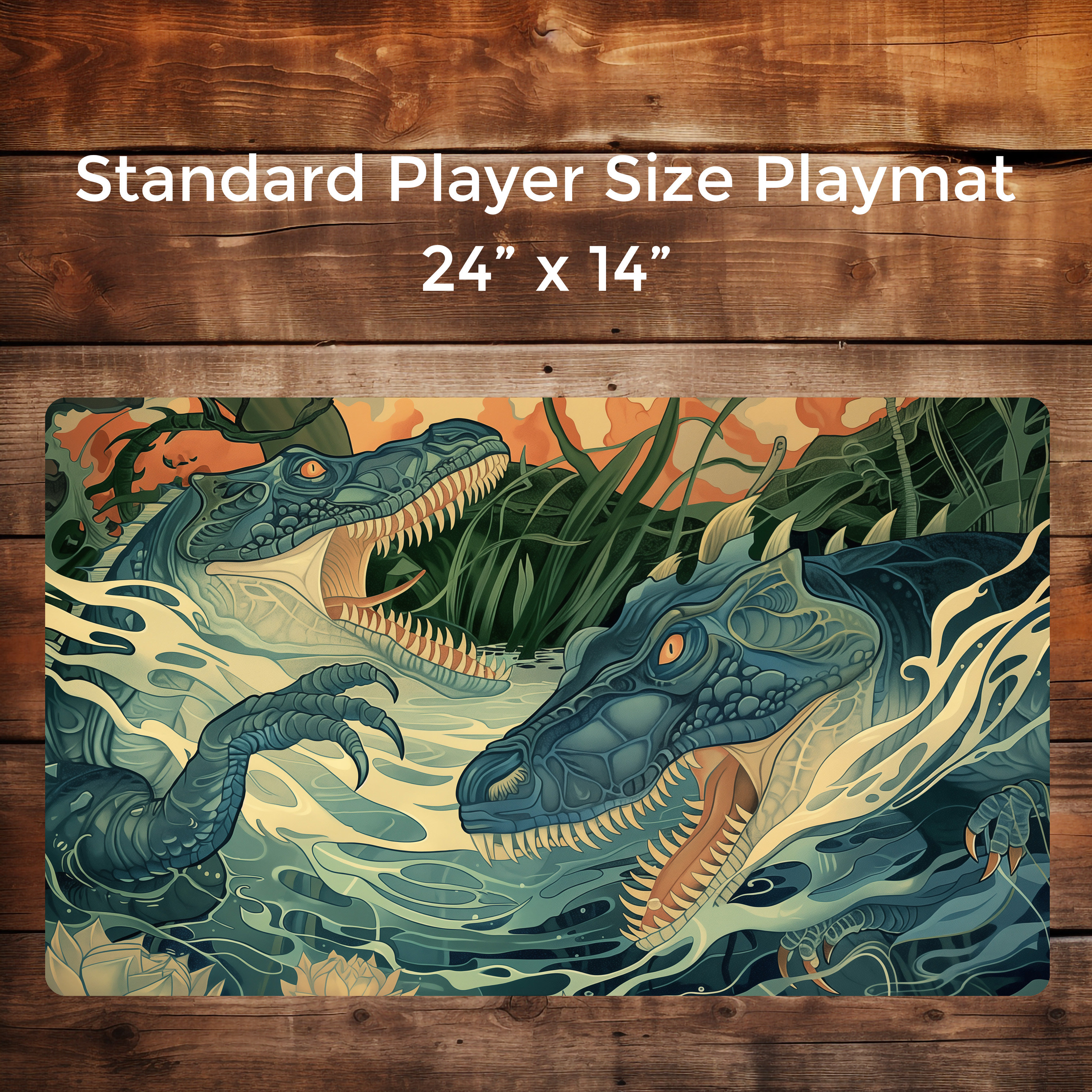 Tapis De Jeu MTG 60x35 Cm - Antidérapant - Bords Cousus - Sac Inclus - Design Arbre De Bataille - Pour TCG