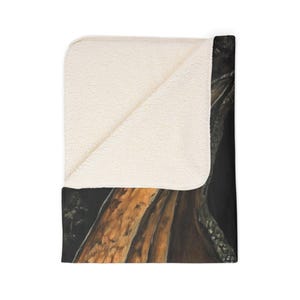 Coperta in pile morbido con drago della foresta medievale - Coperta full size, grande coperta da tiro, coperta da giocatore fantasy, regali DND, regali TCG immagine 6
