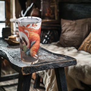Lindo vaso de perezoso, taza de perezoso, regalos de perezoso, taza de viaje de acero inoxidable de 20 oz