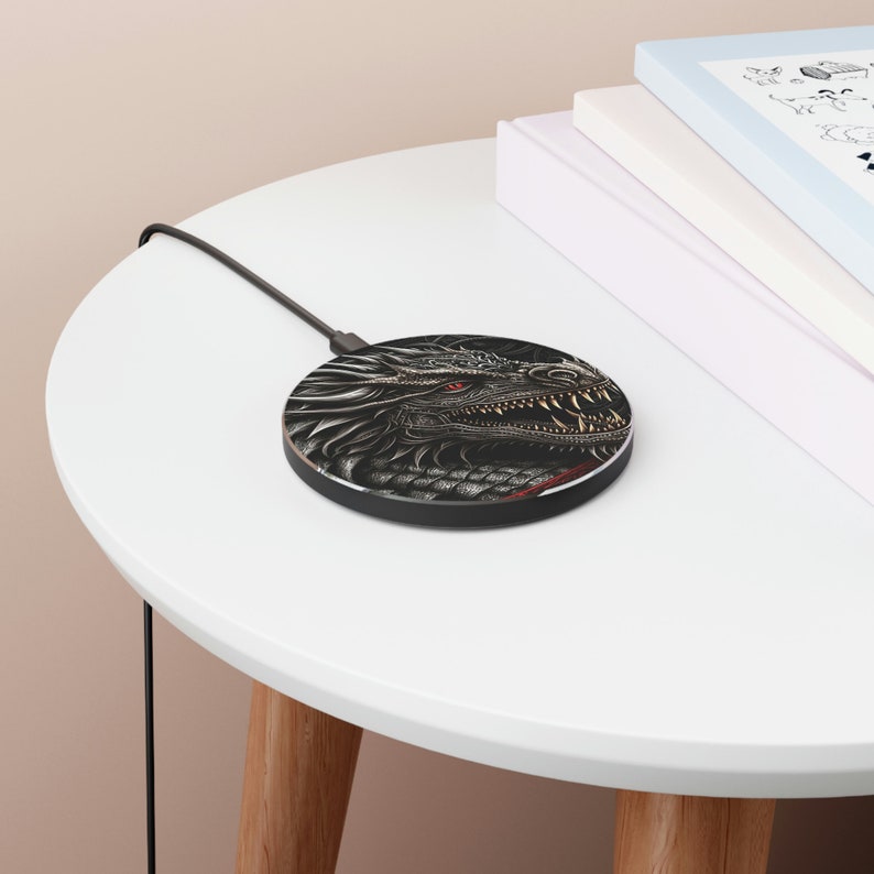 Wireless Charger Phone Charger Pad Fast Charging Qi magic iPhone / Android smart watch Apple Airpods earbud headphone Dragon image 4