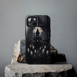 Kawaii Goth Ghosts iPhone Case, Spooky iPhone Case, Goth iPhone Cover, Kawaii iPhone Protector, Kawaii iPhone Accessory