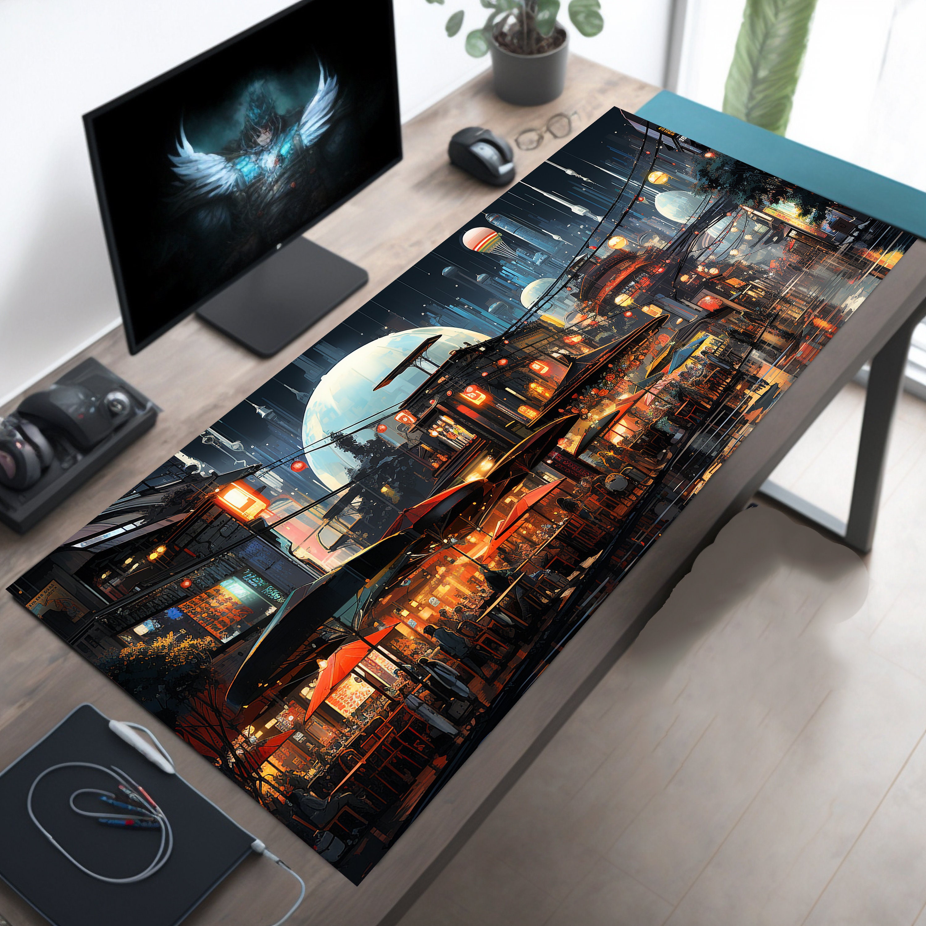 Cyberpunk Future Market, Cyberpunk Desk Decor