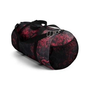 Dark Aesthetic Sakura Gym Bag - Travel Bag - Duffel Bag - Gift for Mom, Wife, Daughter, Girlfriend - Available in 2 Sides image 4