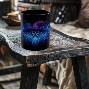 Dead Wizards Curse Fantasy Tasse - TKG Gamer Kaffeetasse - Magische Tasse - 11oz oder 15oz schwarze Keramiktasse
