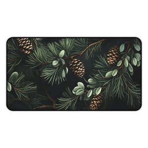 Computer Desk Mat, Western Botanical Mousepad, Green Mouse Pad, Nature Desk Pad, Gaming Mousepad XL, Aesthetic Desk Decor, Cute Office image 7