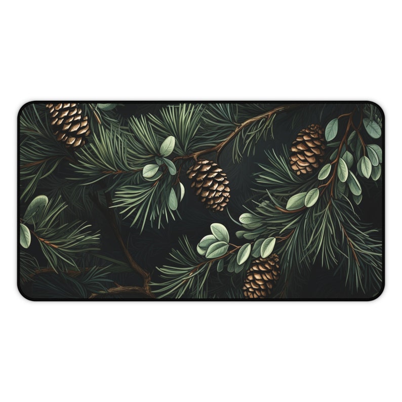 Computer Desk Mat, Western Botanical Mousepad, Green Mouse Pad, Nature Desk Pad, Gaming Mousepad XL, Aesthetic Desk Decor, Cute Office image 7