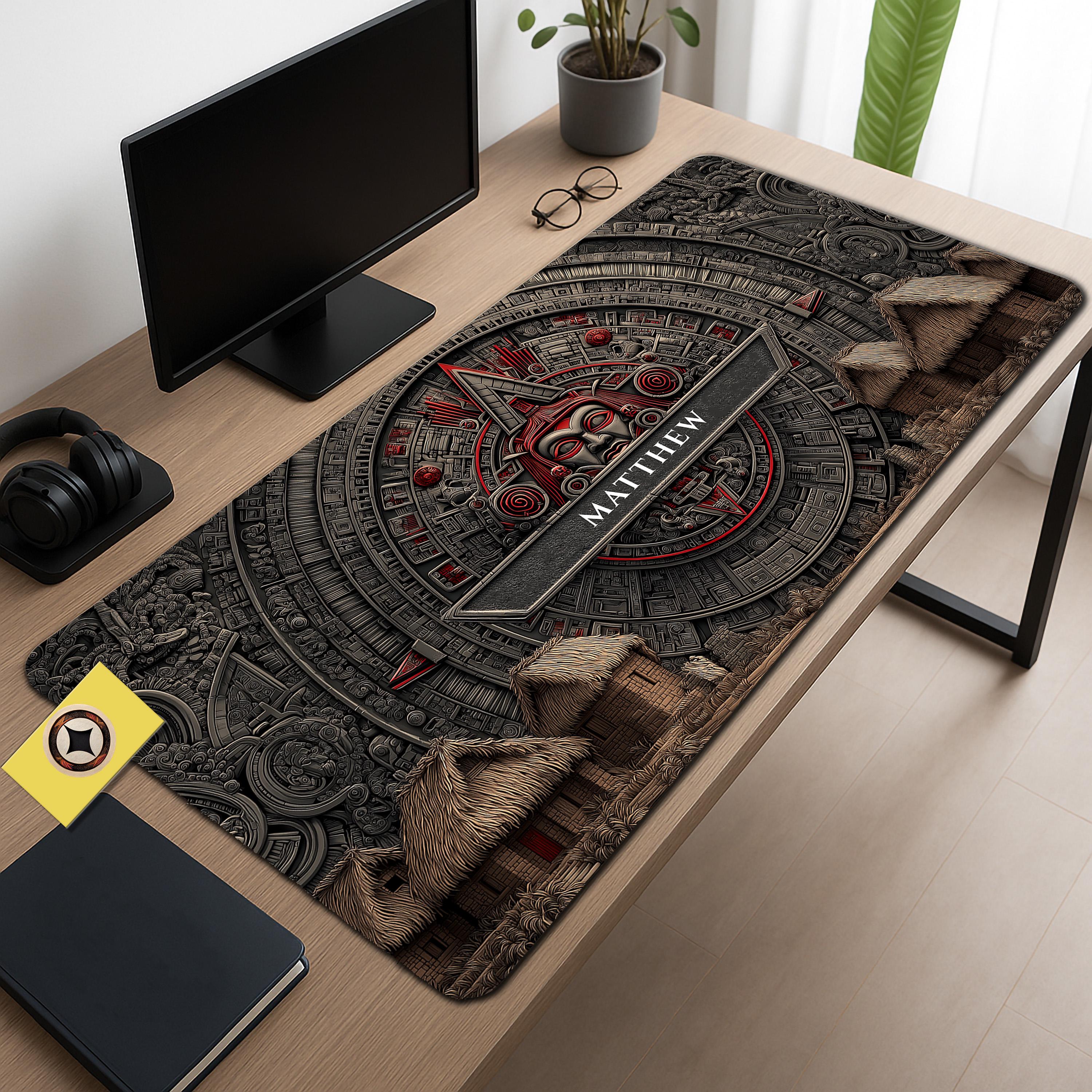 アメリカ限定 遊戯王 デスクマット XL DESK MAT 日本未発売 Aztec Inspired Personalized Fantasy Desk Mat Mousepad XL - Etsy