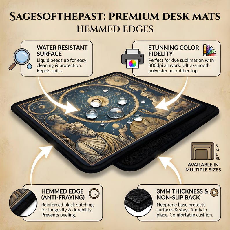 Enchanted Caverns Desk Mat Mousepad, Mystic Desk Decor, Magical Mouse Pad, Mood Calming Keyboard Mat, Computer Desk Pad image 11