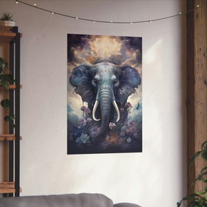 Elephant Poster, African Animal Art, African Animal Poster, Elephant Wall Art, Elephant Wall Decor, Elephant Home Decor