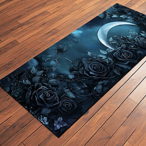 Goth Yoga Mat - Gothic Yoga Gear - Exercise Mat - Fitness Mat - Gym Mat - Goth Gifts - Goth Wellness Gear - Goth Activity Mat