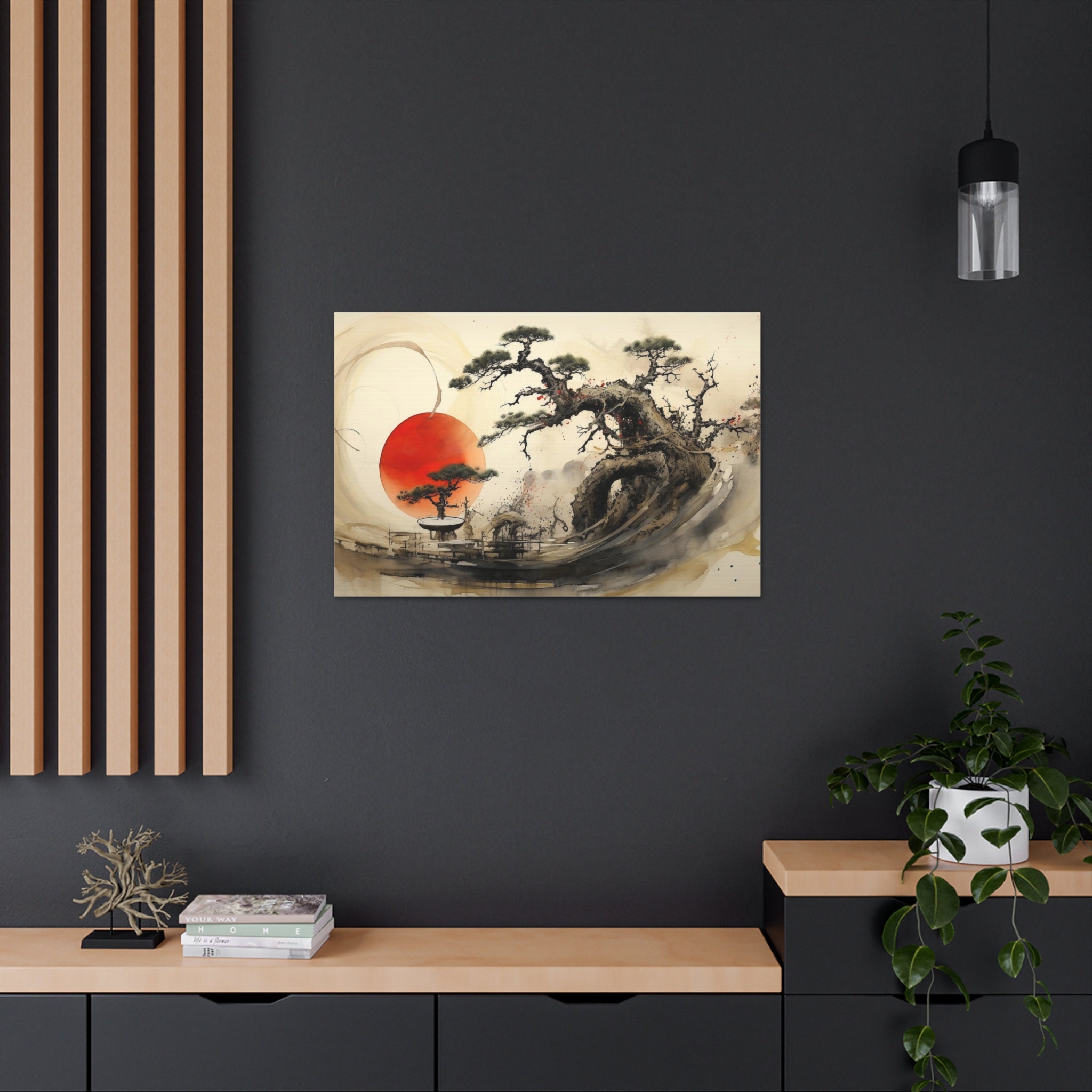 入江観、『草原の樹』、希少画集より、状態良好、新品木製額・額装付 森本草介、【田園】、希少な額装用画集より、新品額装付、状態