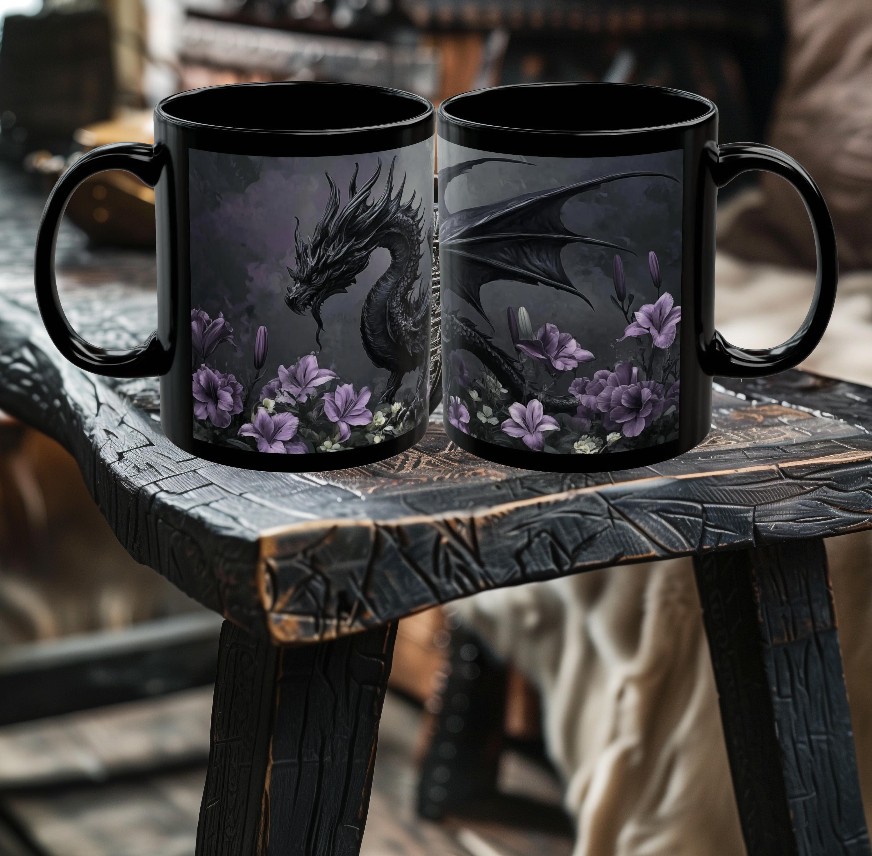 Ceramic Dragon Mug - Etsy