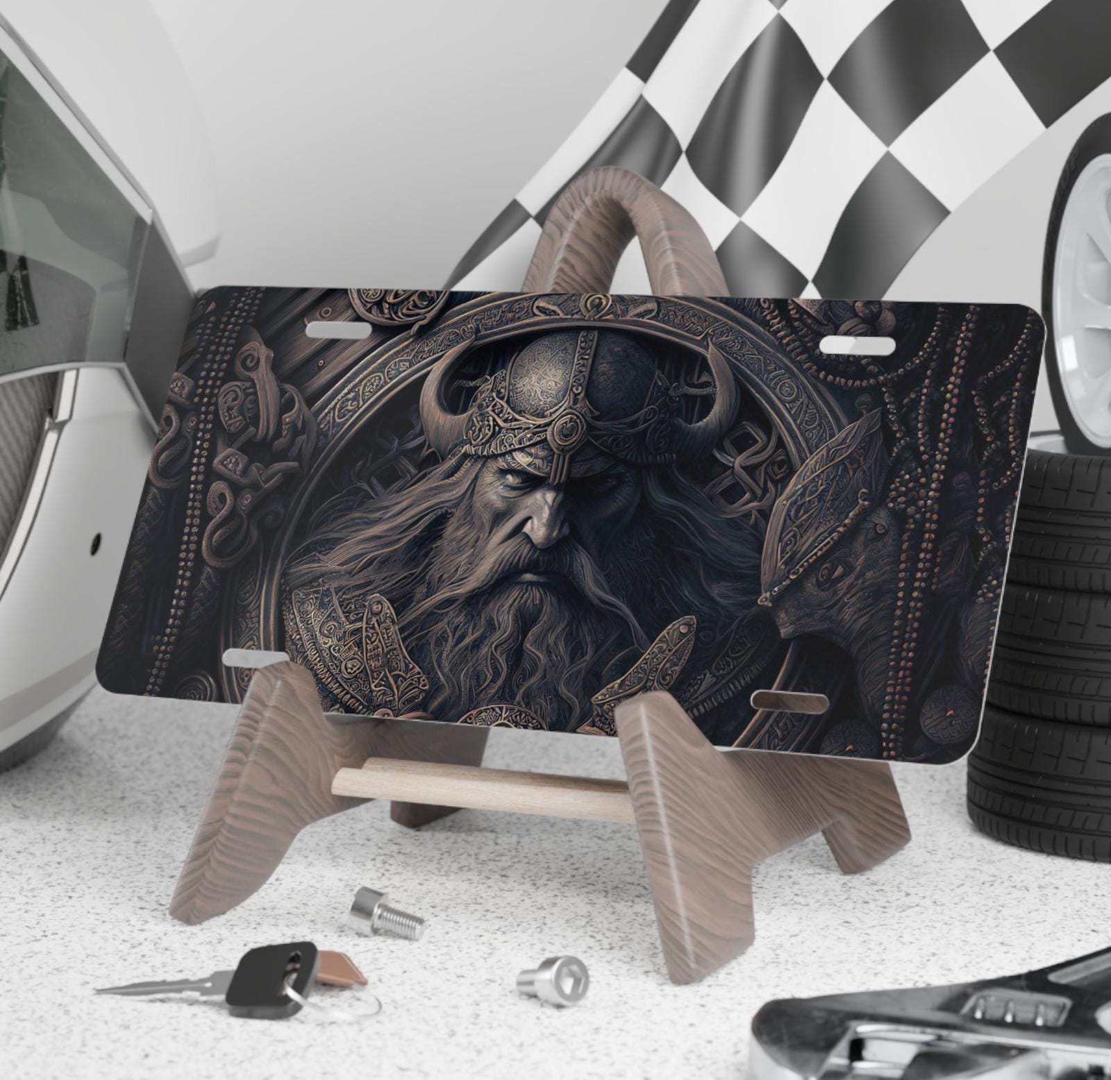 Viking Themed Vanity License Plate