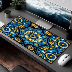 Moroccan Desk Mat Morocco Mousepad Morrocan Mouse Pad Morocco Office Desk Laptop Mat Wrist Rest Desk Pad Decor Decor Home Decor