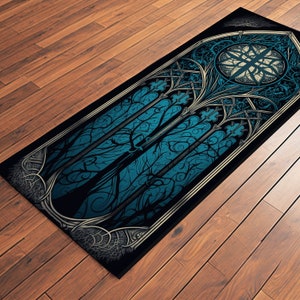 Goth Yoga Mat 3, Gothic Yoga Mat, Goth Exercise Mat, Gothic Gym Mat, Gothic Meditation Pad,, Printed Yoga Mat, Gothic Workout M