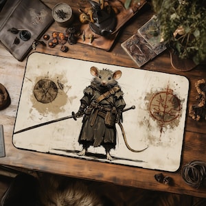 Swordpaw Sentinel - Tapete de juego de fantasía para jugadores de TCG y otros juegos de rol o de cartas de mesa o regalo para jugadores de PC