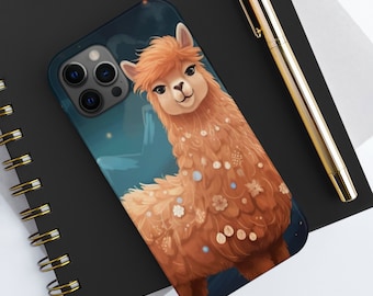 Kawaii Llama iPhone Case: Protective Dual Layer Polycarbonate