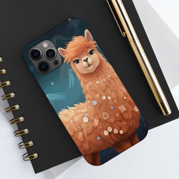 Adorable Kawaii Llama iPhone Tough Case - Super Cute & Protective for Llama Lovers