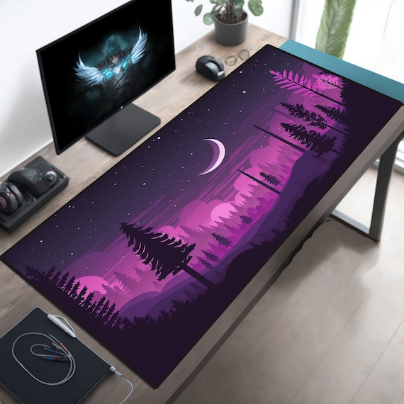Copri Scrivania Protettivo Elegante Desk Mat Antiscivolo Tappetino Scrivania Hsurbtra - Pelle PU 60x35cm, Impermeabile E Antiscivolo, Colore Rosa Mouse Pad Extended Tappetino Scrivania Pelle PU