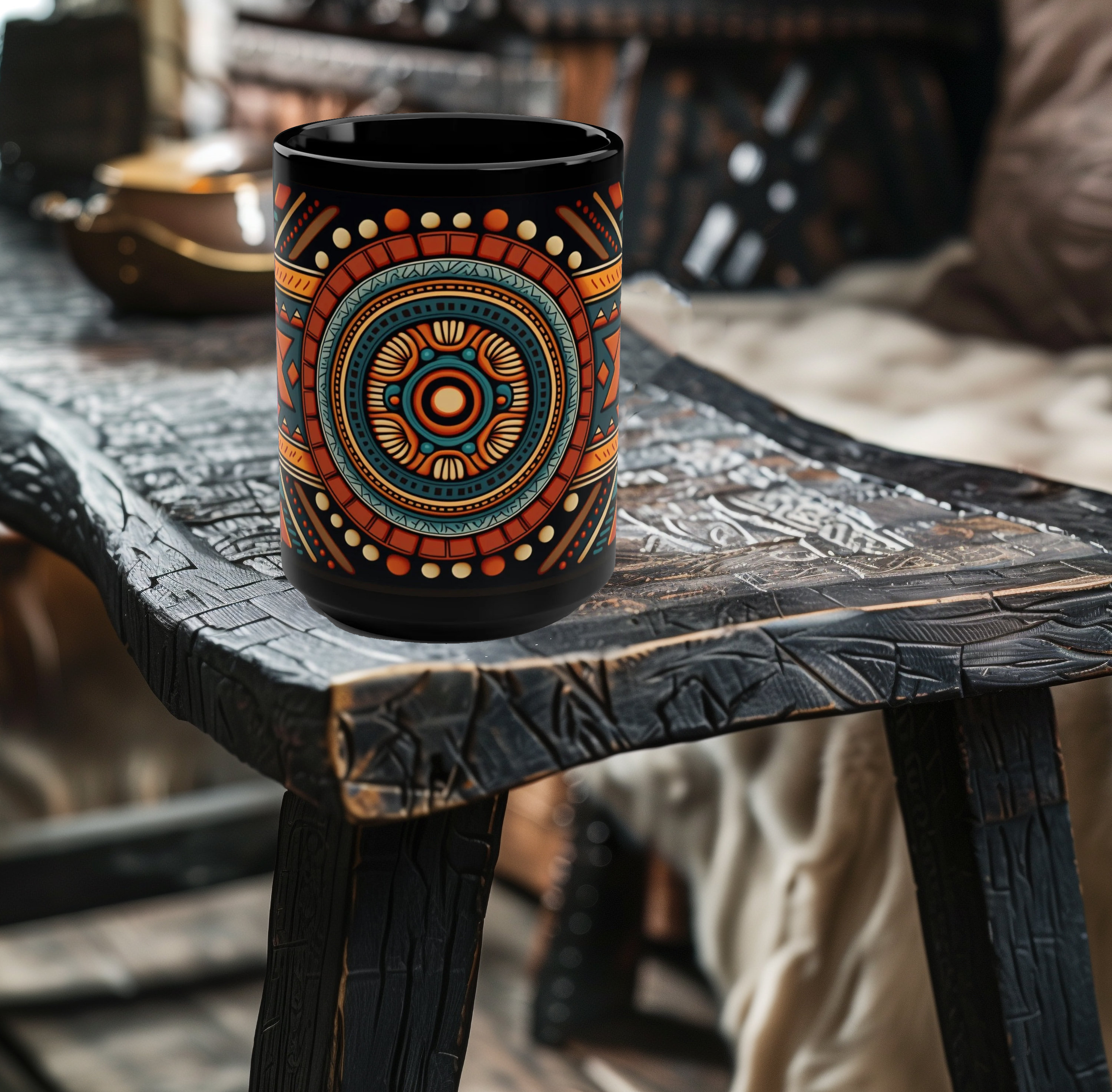 Aztec Pattern Ceramic Coffee Mug
