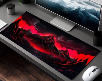 Individuelles Gaming-Mousepad – 3D-Landschaftsdesign, Rutschfeste Unterseite, Mehrere Größen