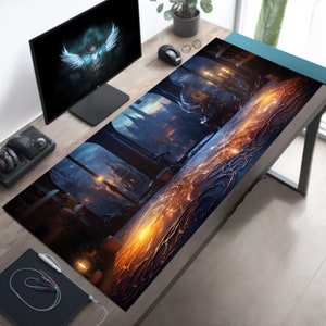 Wizards Studio Magical Desk Mat, Mystic Desk Mat, Witchy Desk Mat, Gothic Desk Mat, Goth Desk Mat, Mystic Mousepad, Witchy Mouse Pad