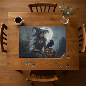 Halloween Witch Puzzle - 120, 252, 500-Piece, Spooky Jigsaw for Fall Decor, Witchcraft Lovers, Gift for Halloween, Autumn Activities