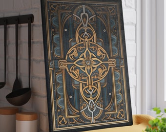 Glazen snijplank, Keltisch keukendecor, Keltische knoop, Keltische snijplank, groentensnijplank, snijplank vlees