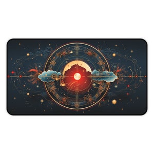Himmlische Schreibtischmatte, Großes Mauspad, XL Mousepad, Gaming Mauspad, Gaming Schreibtischmatte, Astrologie Schreibtischmatte, Astrologie Mousepad Bild 7