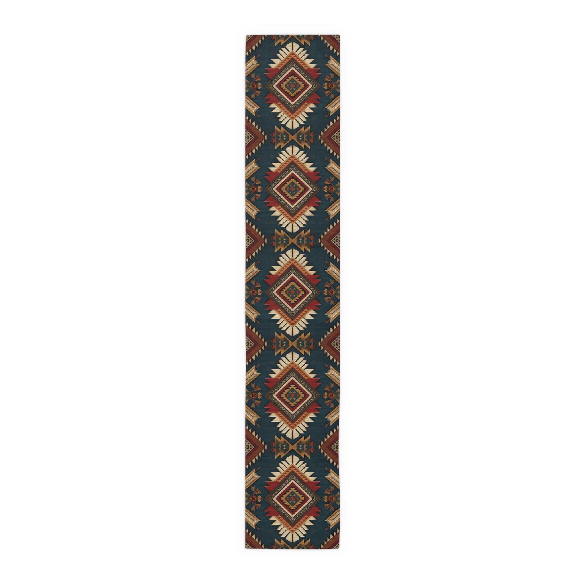 Native American Inspired Tribal Chevron Pattern Polyester Table Runner ...