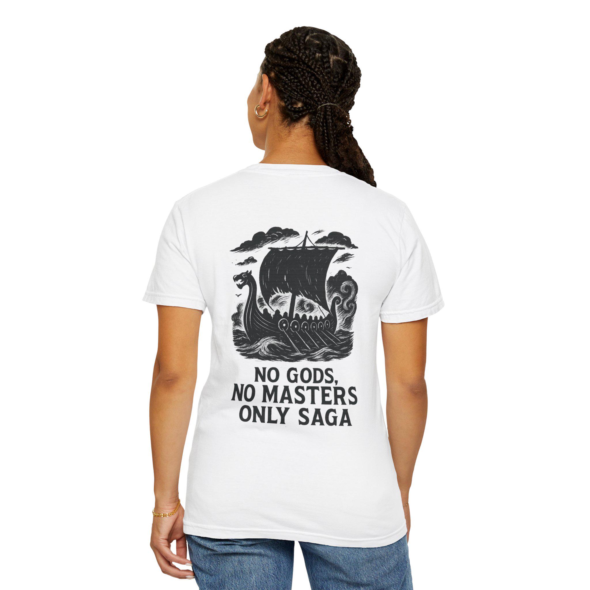 Viking Longship T-Shirt with Norse Motto