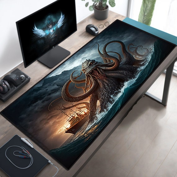 Gaming Mouse Pad Large Desk Accessories for Men Desk Mat Protector Computer  Office Desktop Pc Setup Organizers Home Table Game Decor Big Mouse Pad