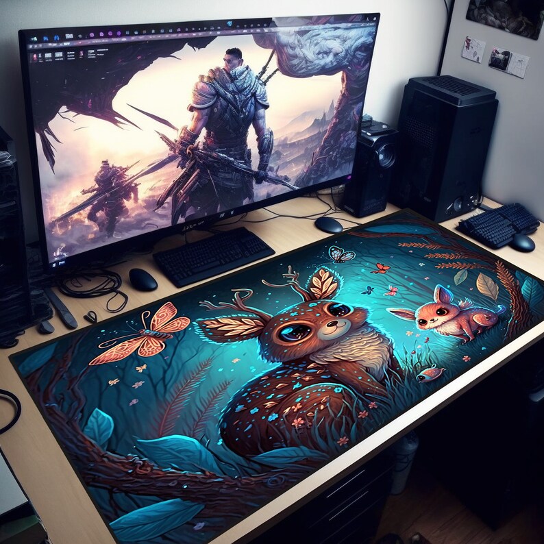 Cute Kids Deskmat Kawaii Desk Mat Kids Desk Mat Childs Desk Etsy