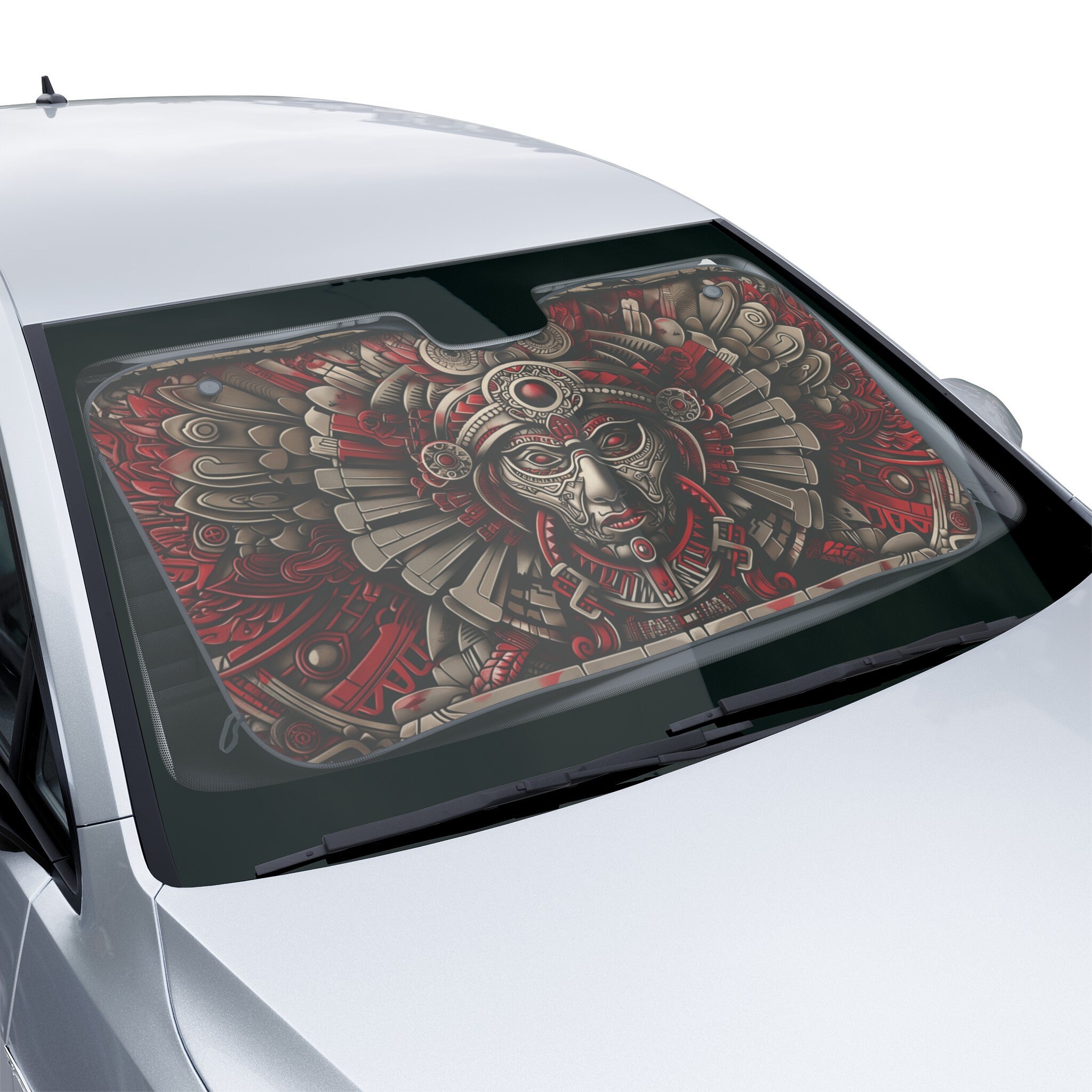 Aztec Pattern Car Windshield Sun Shade