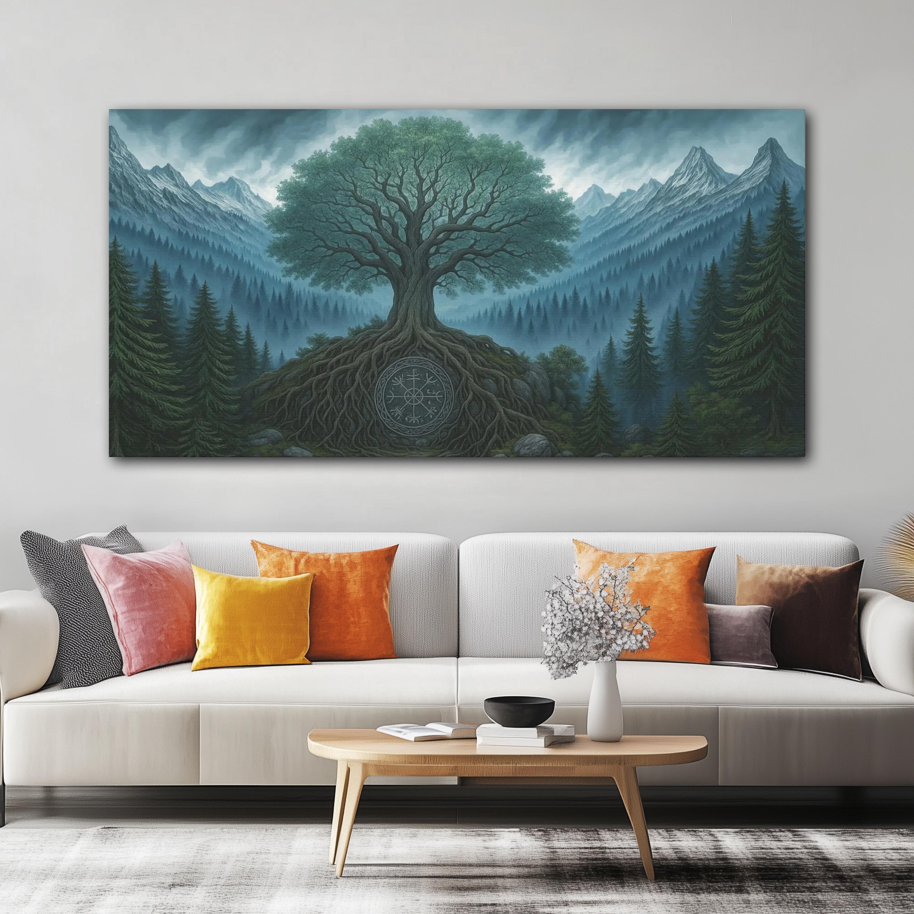 Yggdrasill Viking Canvas Wall Art