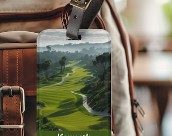 Étiquette de sac de golf personnalisée - étiquette de bagage sur le thème du golf - étiquette de sac pour lui - cadeau pour mari - cadeau pour golfeur