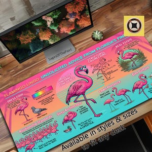 Flamingo Lingo Rolig Skrivbordsmatta Musmatta för Strandälskare Var Som Helst