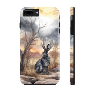 Fantasy Southwest Desert Jackalope Cellphone Case for iPhone Models, and Android Galaxy Models - Polycarbonate Shell and Rubber Liner image 3
