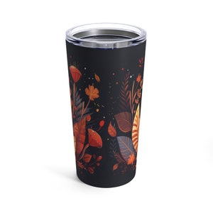 Kawaii Cute Mushroom Ghost Tumbler, Cute Tumbler, Kawaii Tumbler, Mushroom Tumbler, Stainless Steel Tumbler 20oz image 3